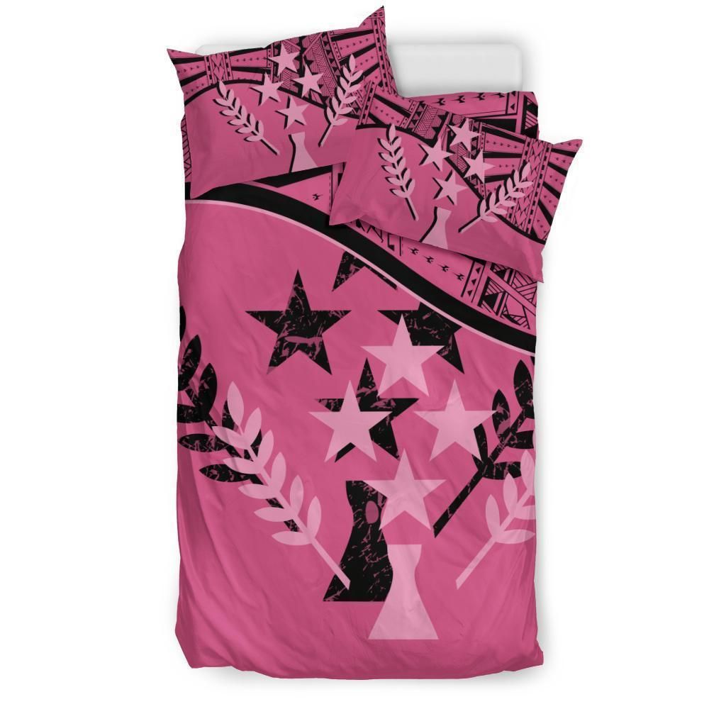 Kosrae Patriots Pink And Black Bedding Set