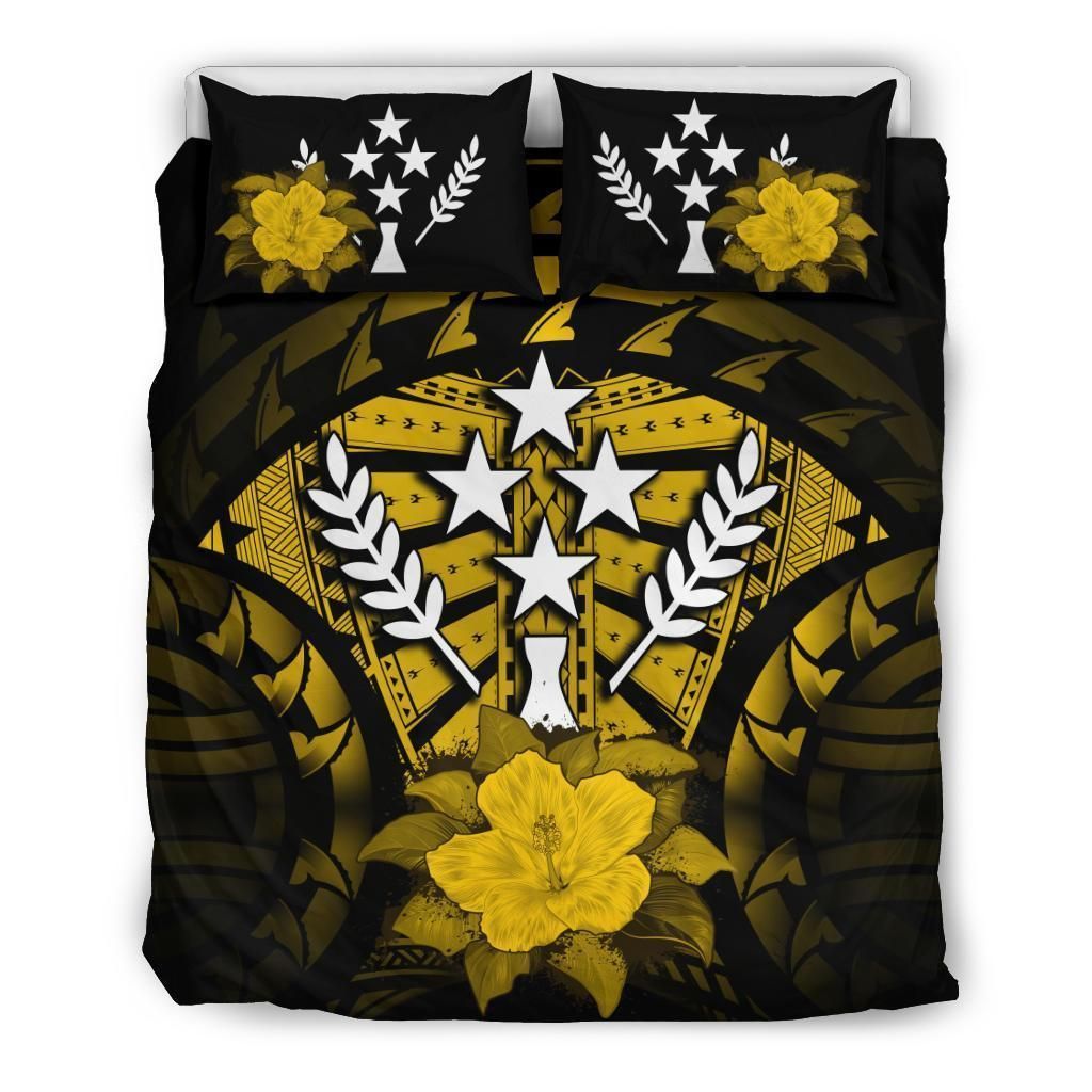 Kosrae Yellow Hibiscus Bedding Set
