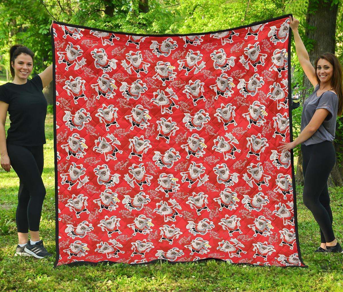 Krampus Christmas CL12100392MDQ Quilt Blanket