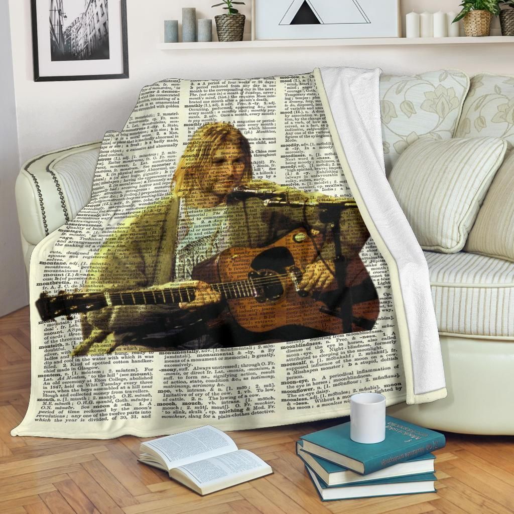 Kurt Cobain For Music Lover Printed Fleece Blanket