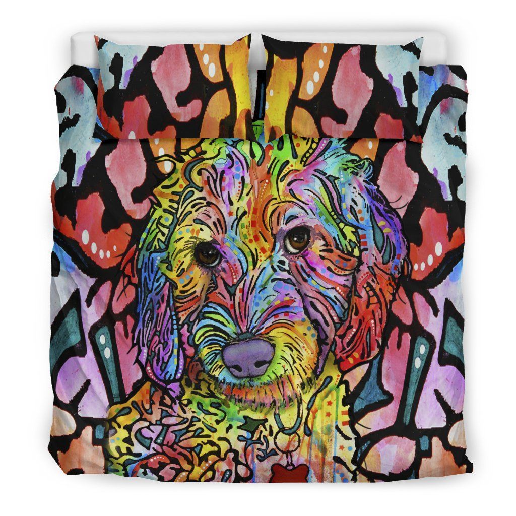 Labradoodle Art Full Colorful Bedding Set
