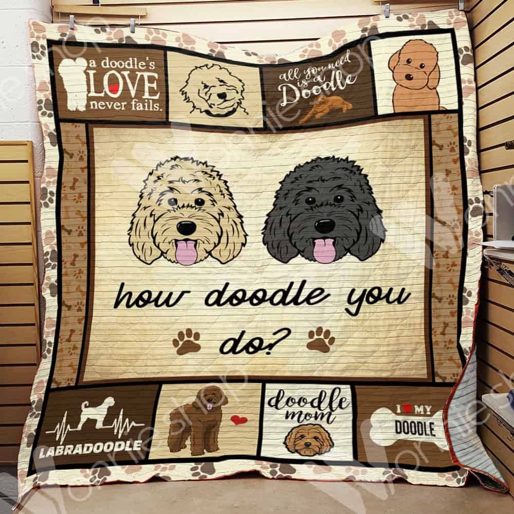 Labradoodle Dog 1 GS-CL-LD0611 Quilt Blanket