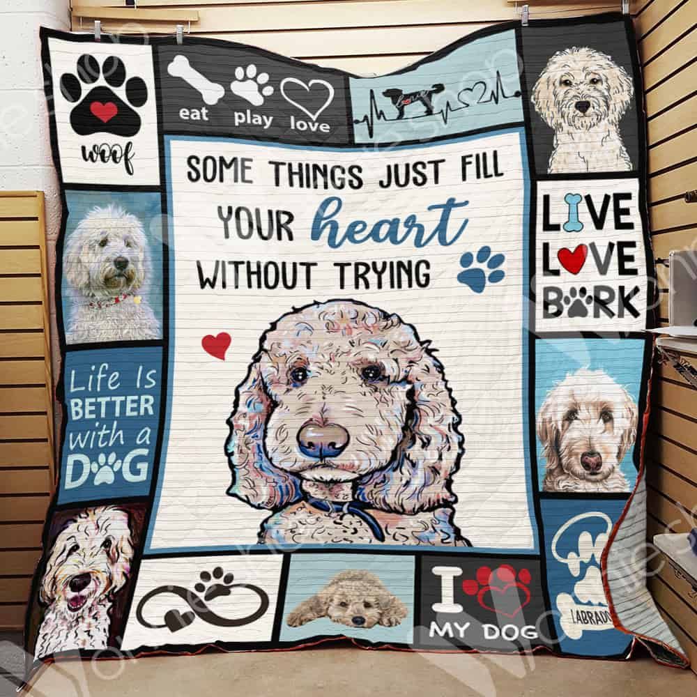 Labradoodle Dog Blanket LNT0512046 Quilt Blanket