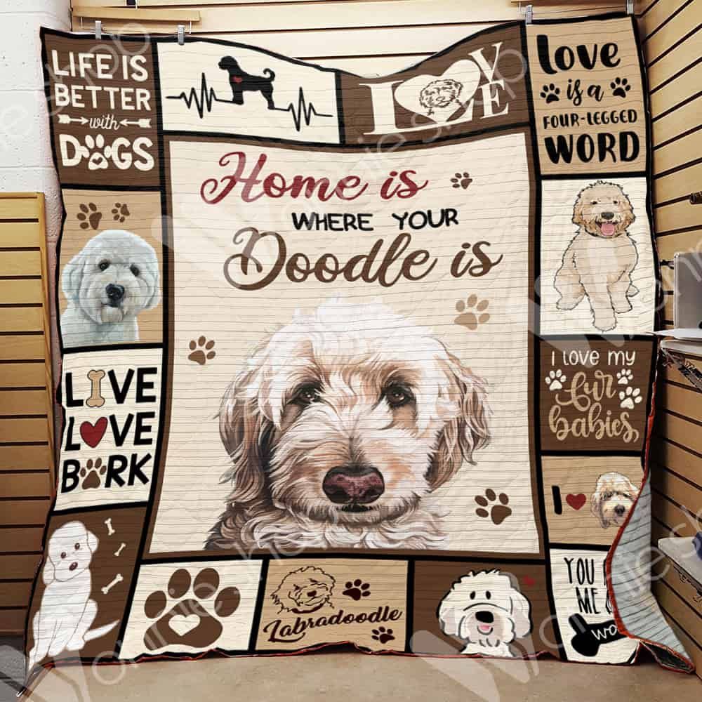 Labradoodle Dog Blanket LNT0512049 Quilt Blanket