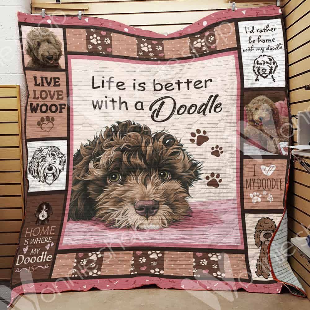 Labradoodle Dog Blanket LNT1012077 Quilt Blanket