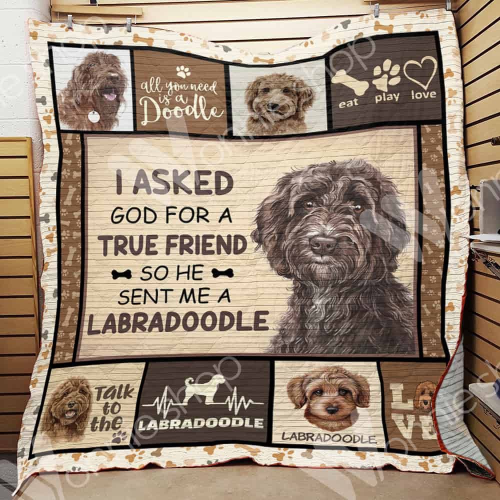 Labradoodle Dog Quilt Blanket DHC0102889TD