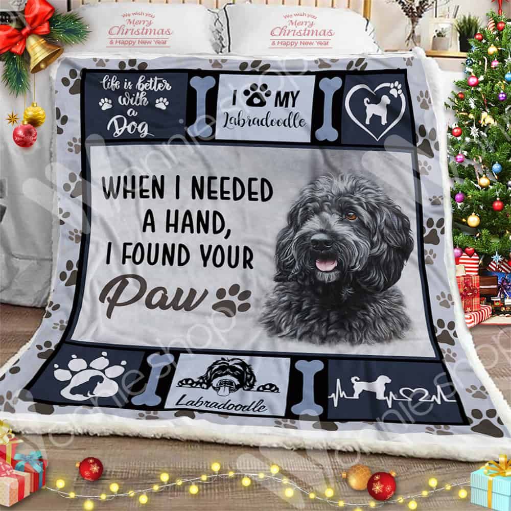 Labradoodle Dog Sherpa Quilt Blanket DHC0102569TD