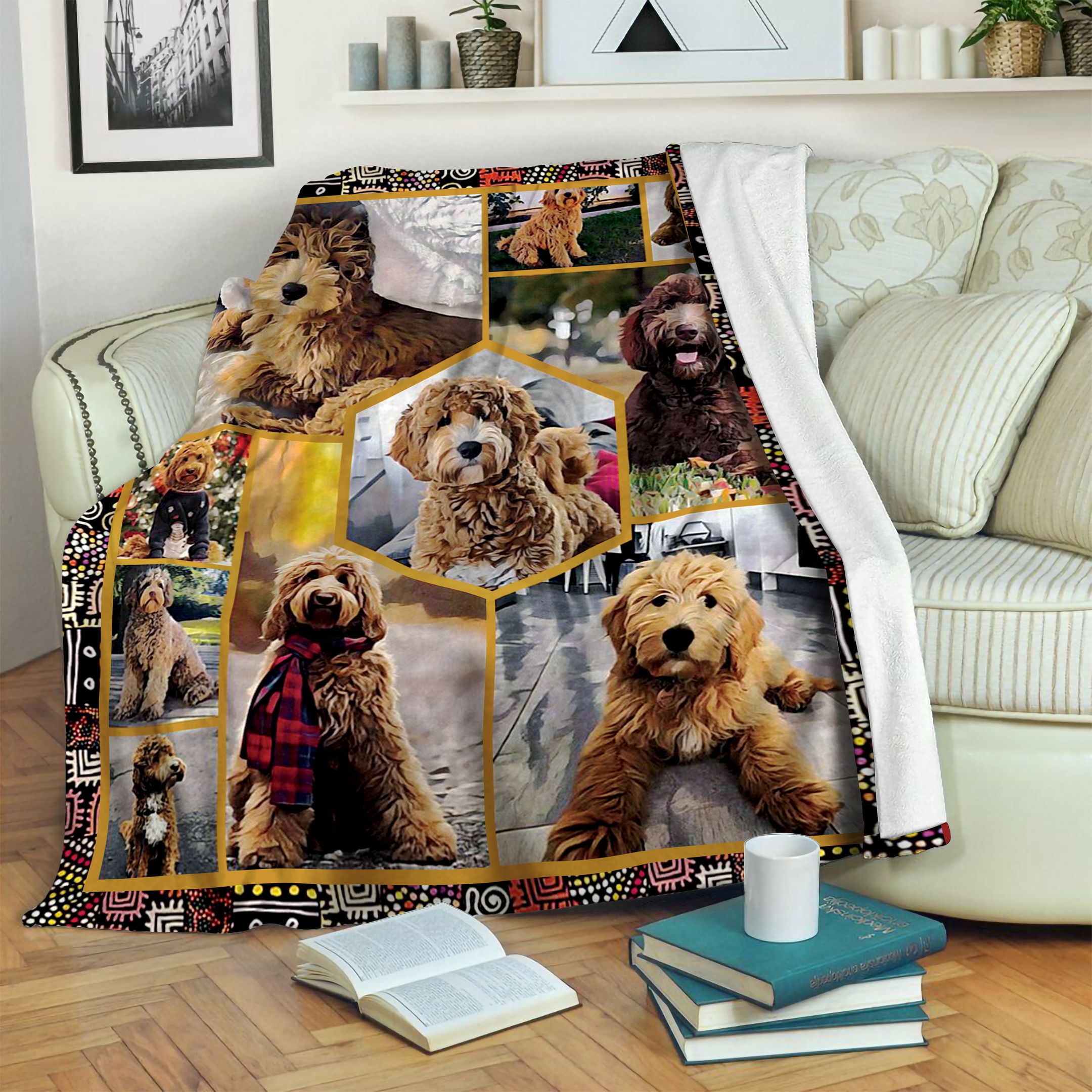Labradoodlea Vintage Fleece Blanket