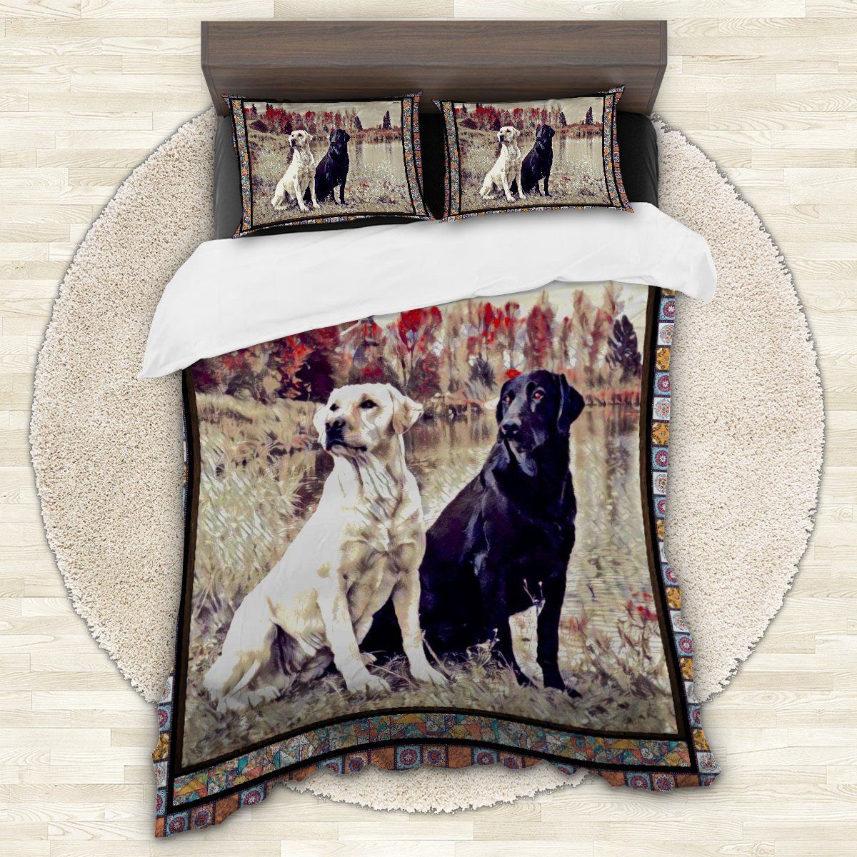 Labrador Couple Bedding Set