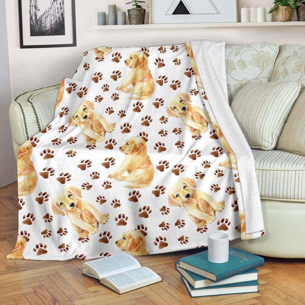 Labrador Dog Sherpa Fleece Blanket