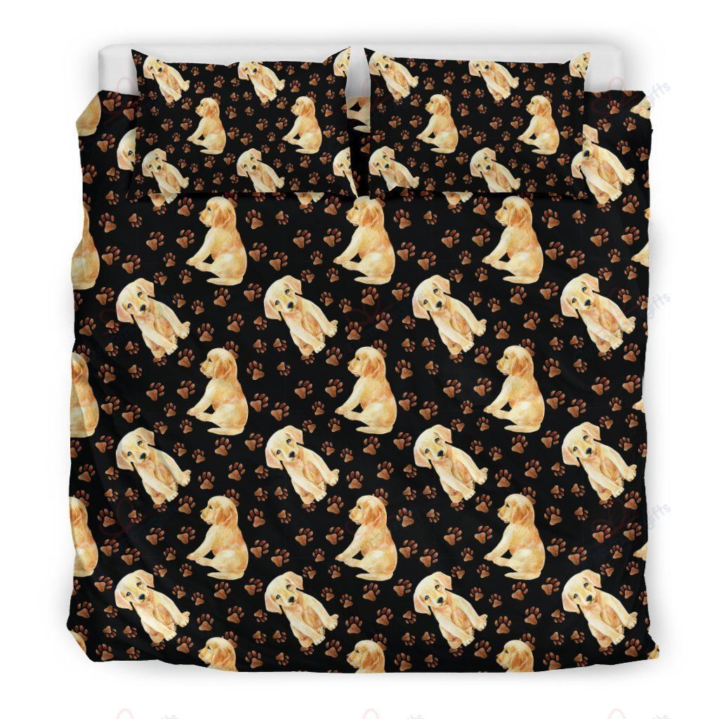 Labrador Dog Pattern Printed Bedding Set