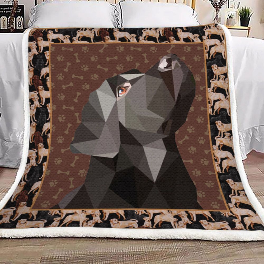 Labrador Dog Sherpa Fleece Blanket