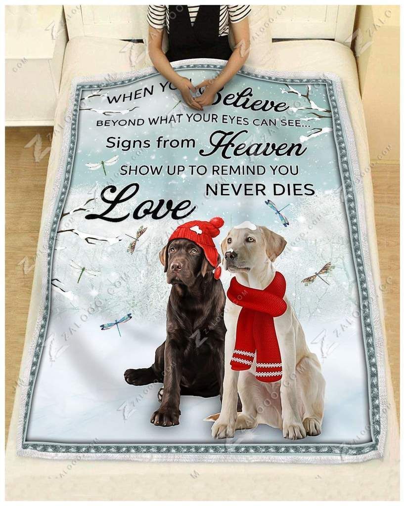 Labrador Gift For Who Loves Dog Sherpa Fleece Blanket