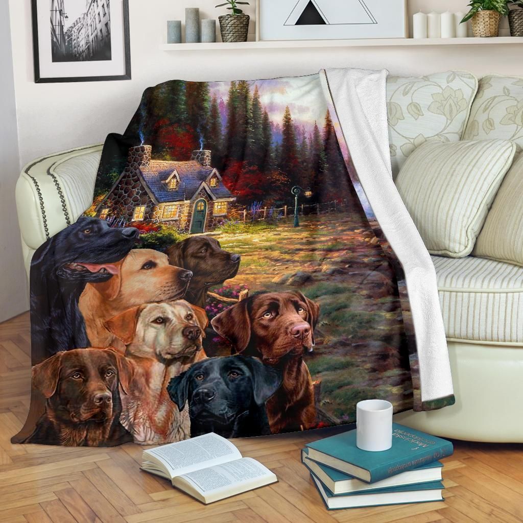 Labrador Sherpa Fleece Blanket