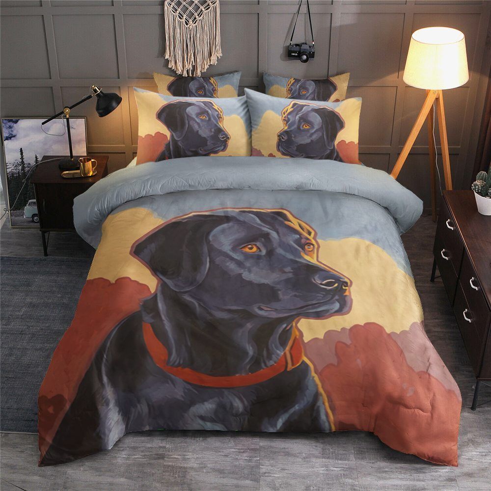 Labrador Cotton Bed Sheets Spread Comforter Bedding Set