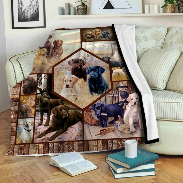 Labrador Lovers Sherpa Fleece Blanket