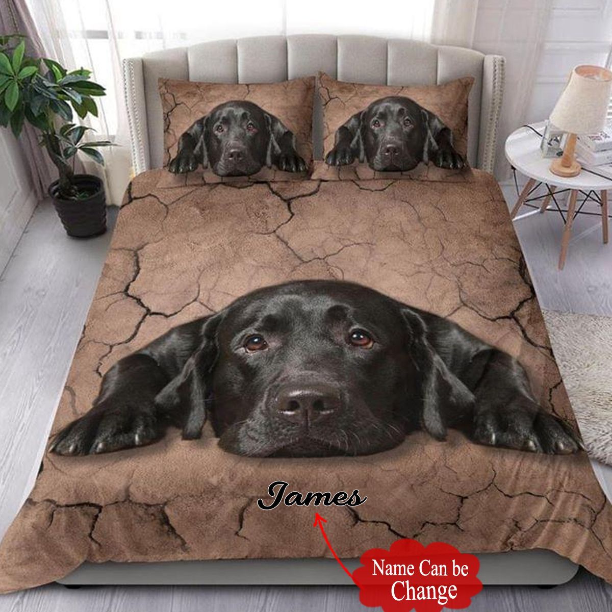 Labrador Personalized Bedding Set