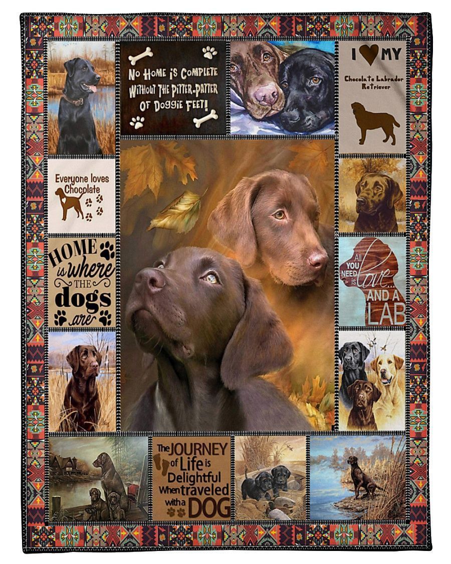 Labrador Retriever Anatomy Sherpa Fleece Blanket