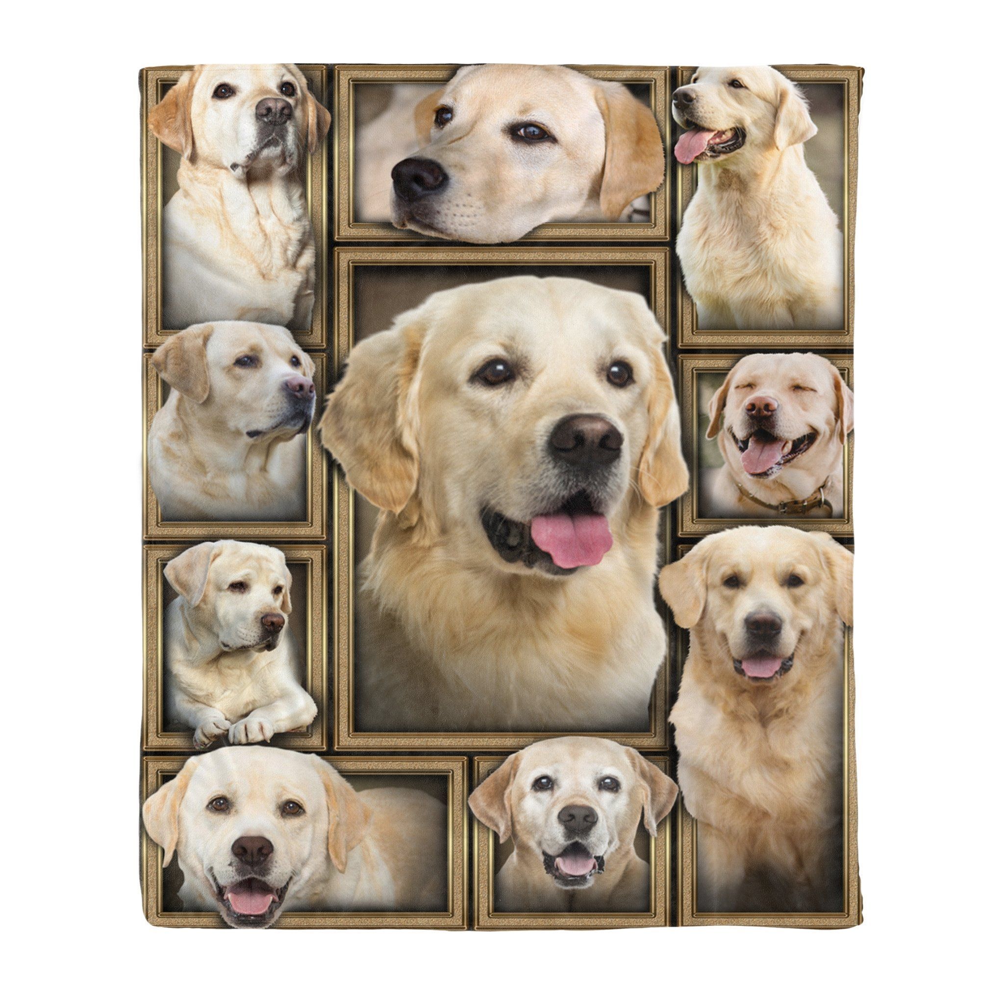 Labrador Retriever Blanket Dog Breed Sherpa Fleece Blanket