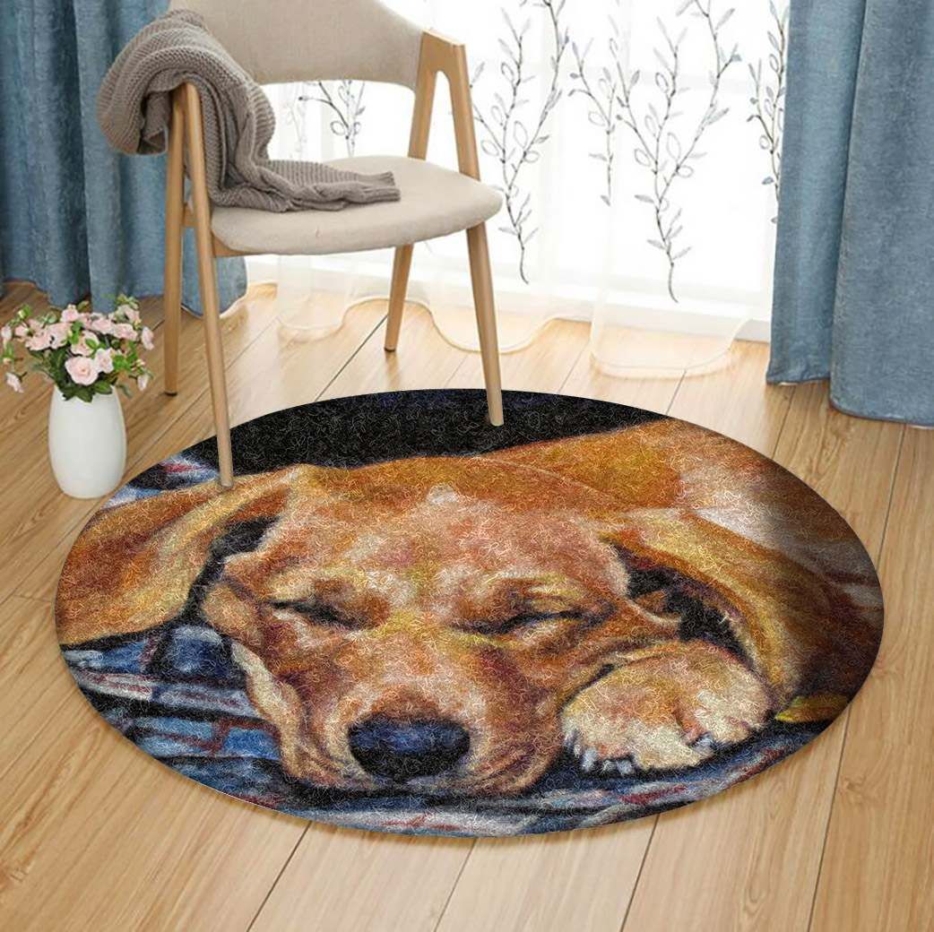 Labrador Retriever Round Carpet
