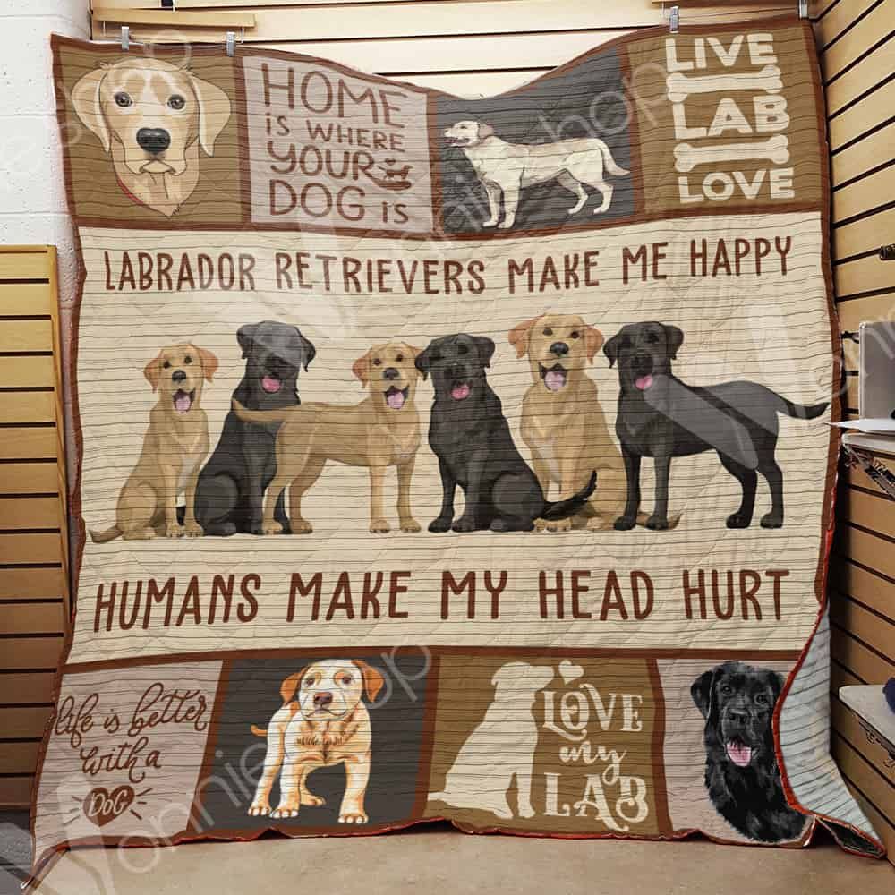 Labrador Retriever Dog Quilt Blanket DHC1002669TD