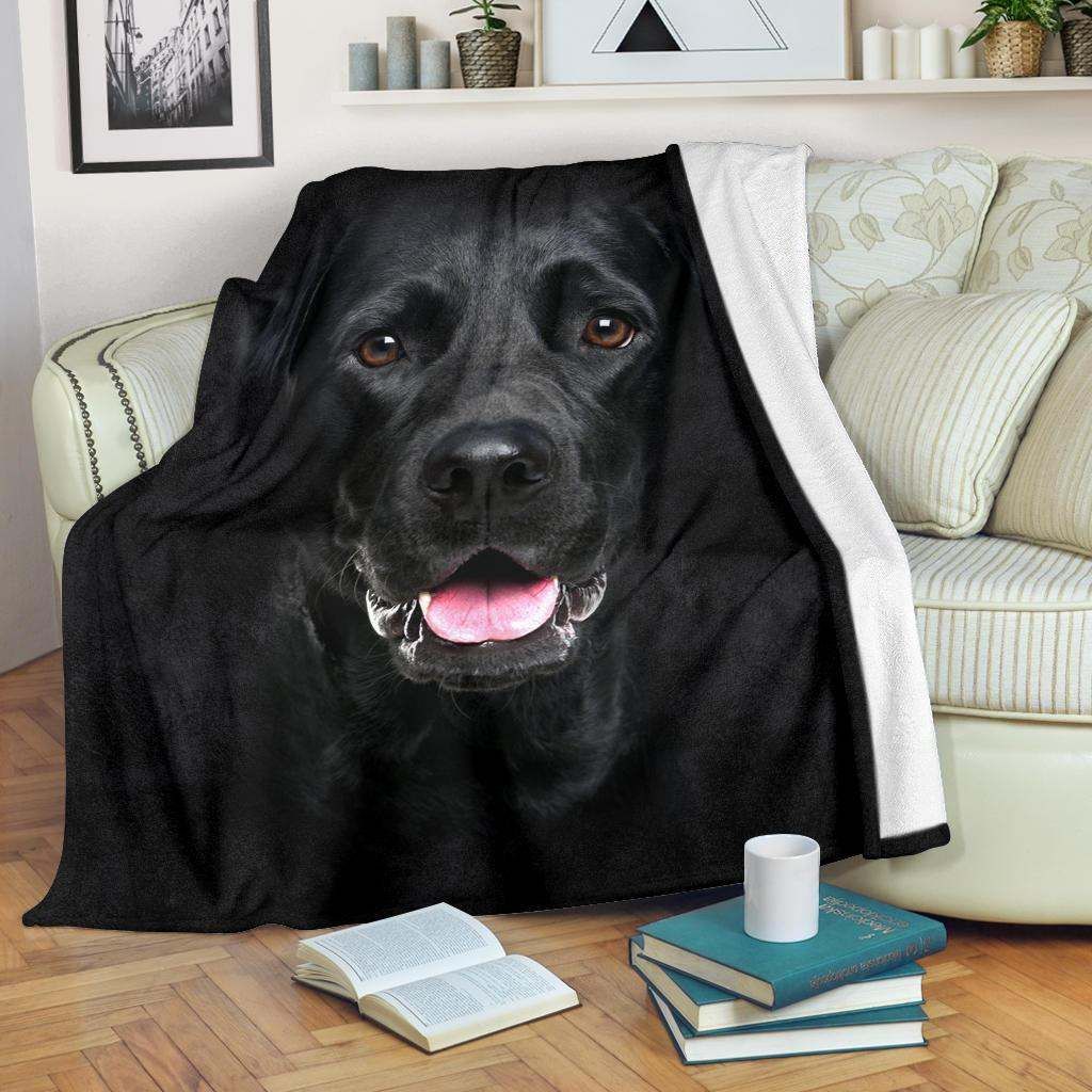Labrador Retriever Face Hair Blanket