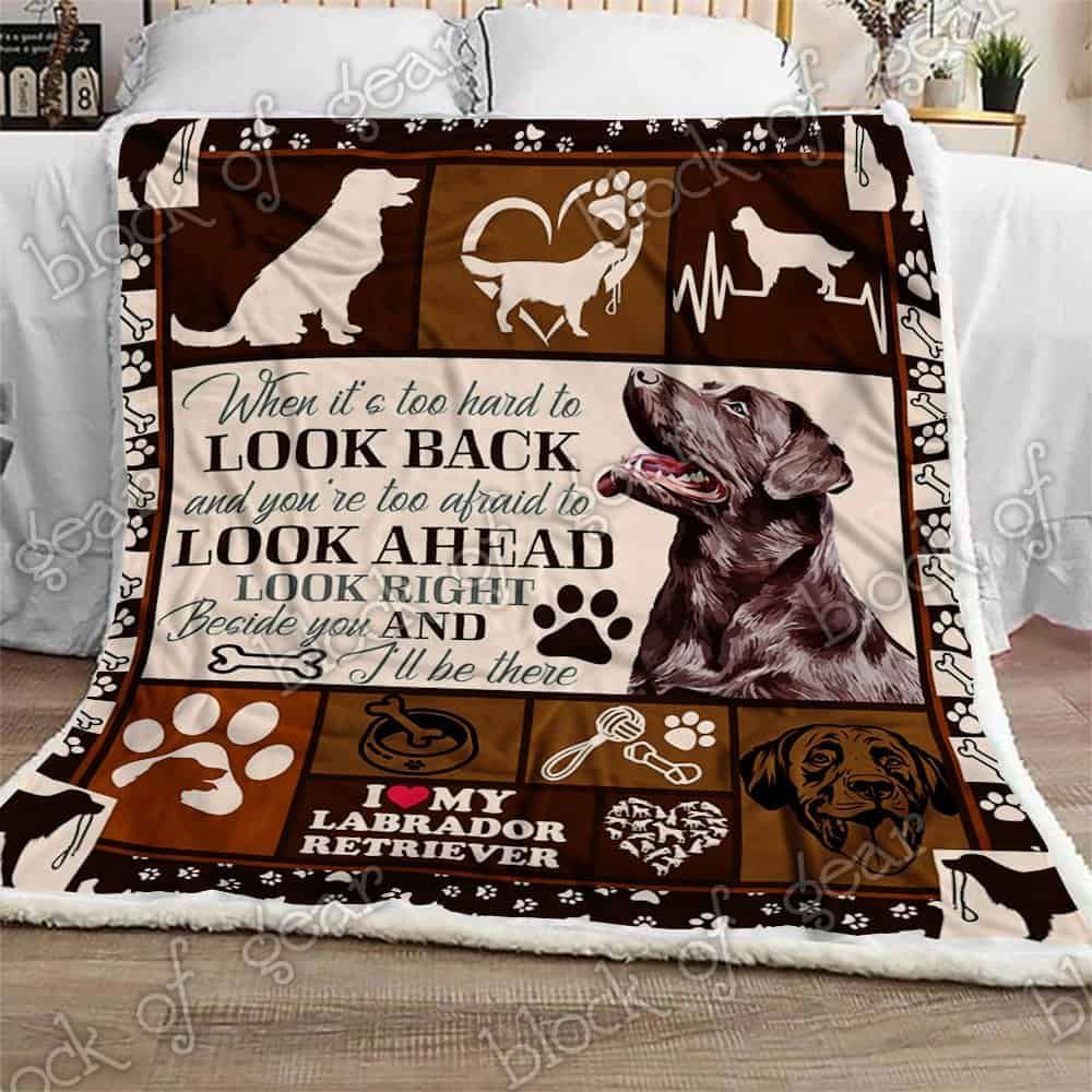 Labrador Retriever Sherpa Fleece Blanket