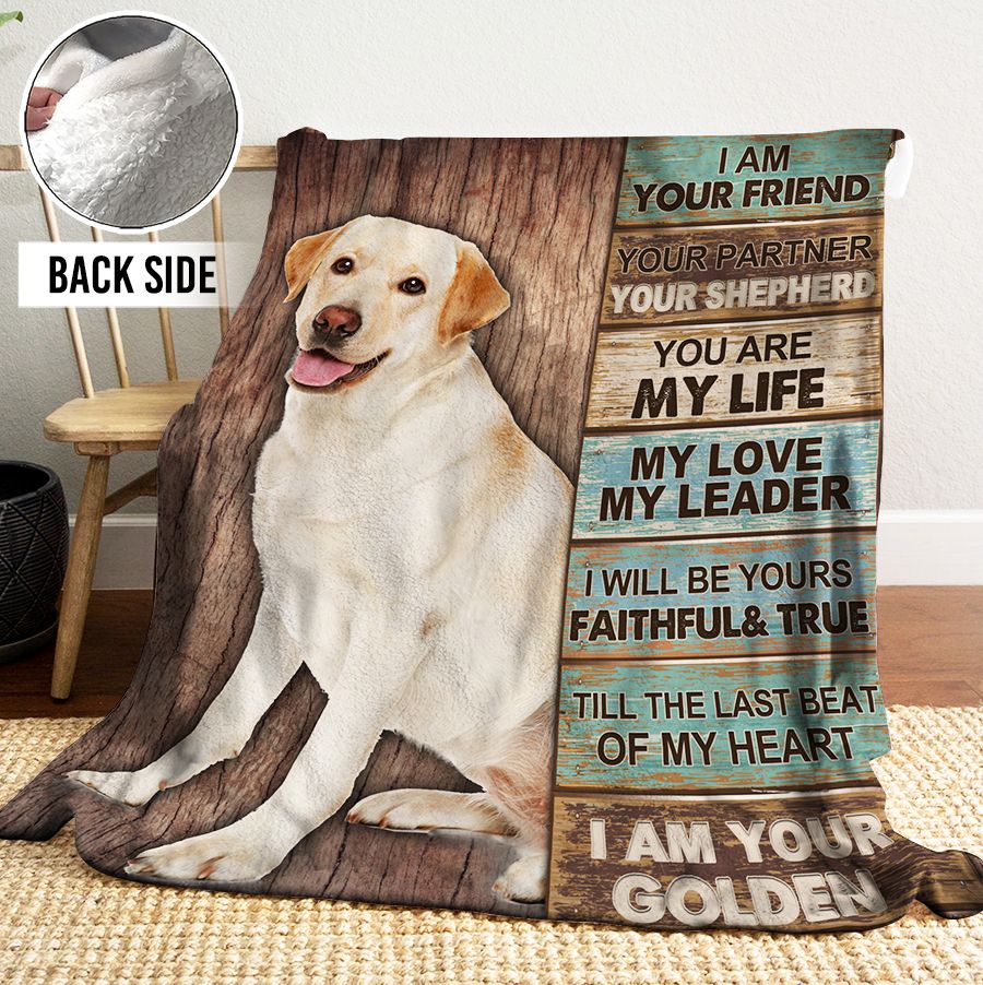 Labrador Retriever Sherpa Fleece Blanket