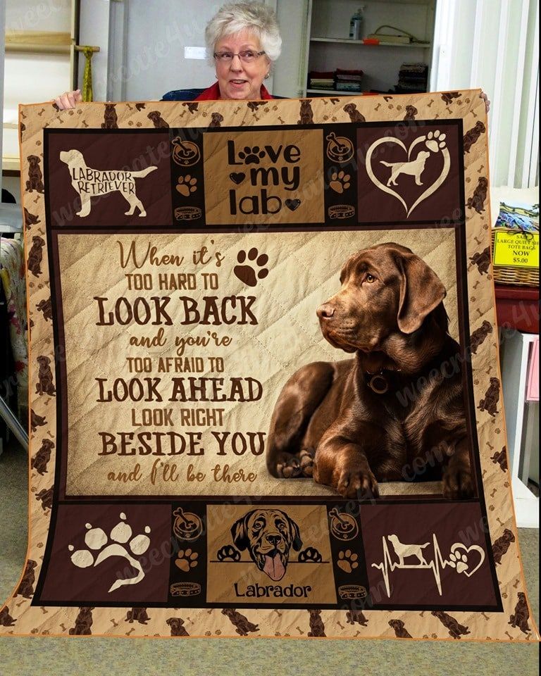 Labrador Retriever My Dog Like Chocolate Quilt Blanket DHC31121140TD