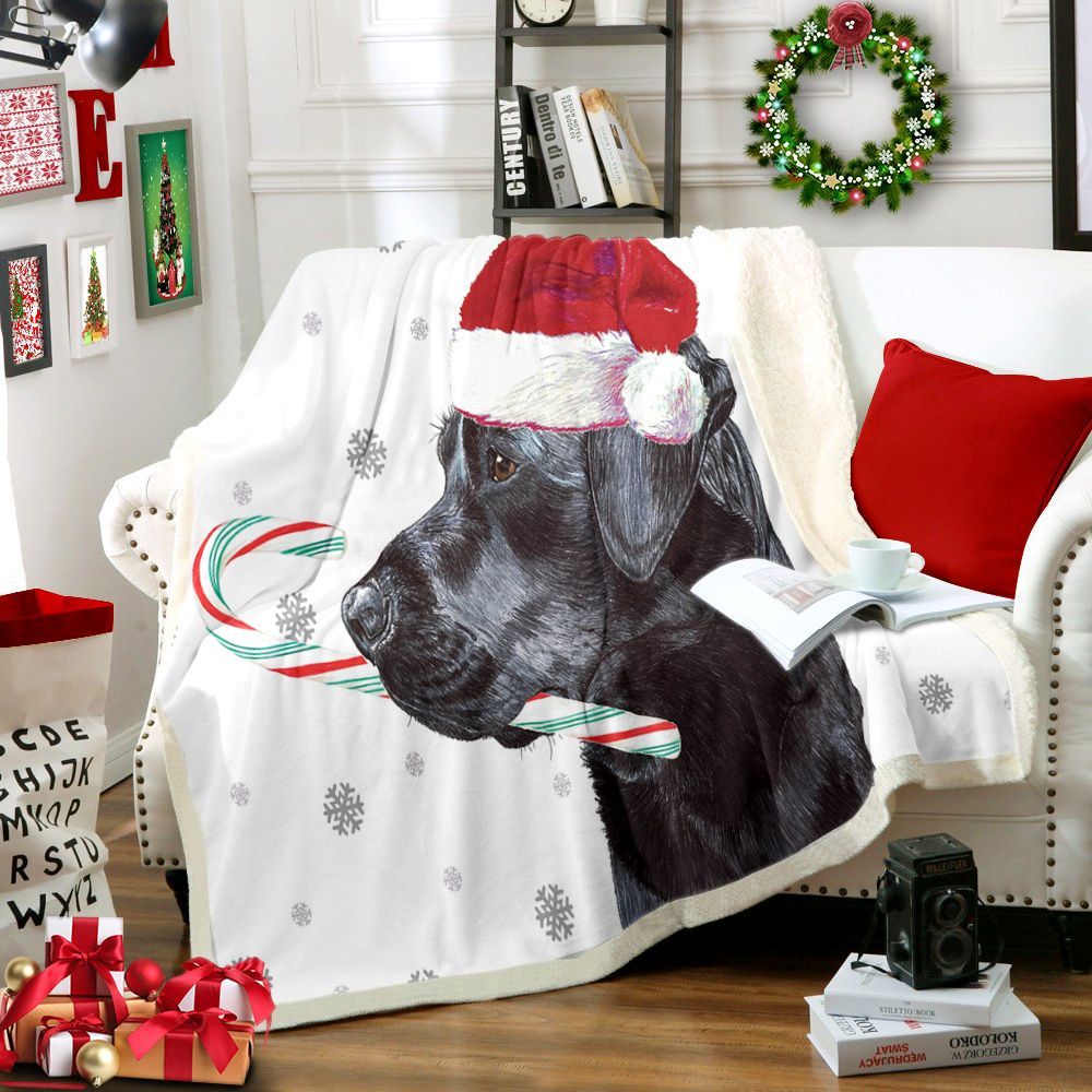 Labrador Retrievers Christmas Sherpa Fleece Blanket