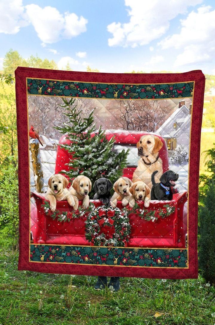Labrador Retriver Christmas DTC2311731 Quilt Blanket