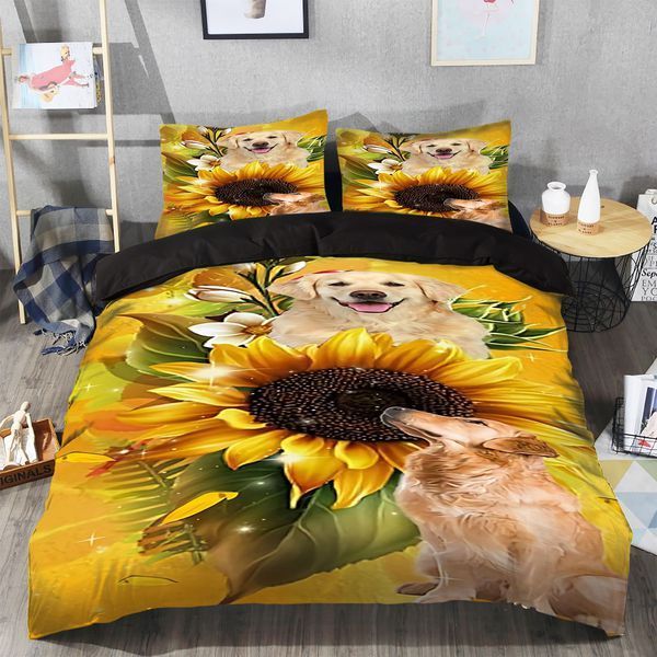 Labrador Sunflower Bedding Set