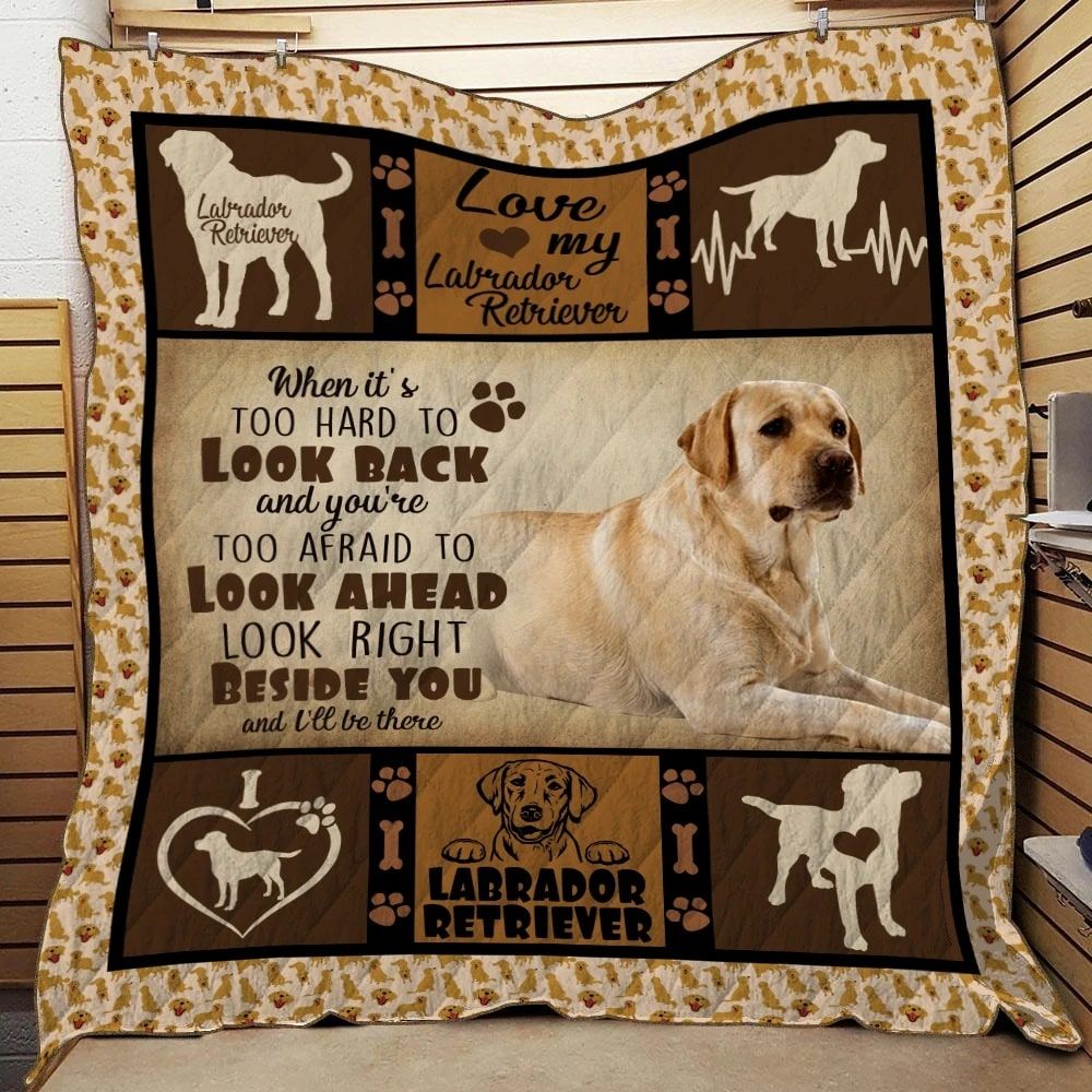 Labrador Winter With My Dog Quilt Blanket Christmas Christmas Gifts Merry Christmas Holiday Gifts Gift Dhc03011187Dd