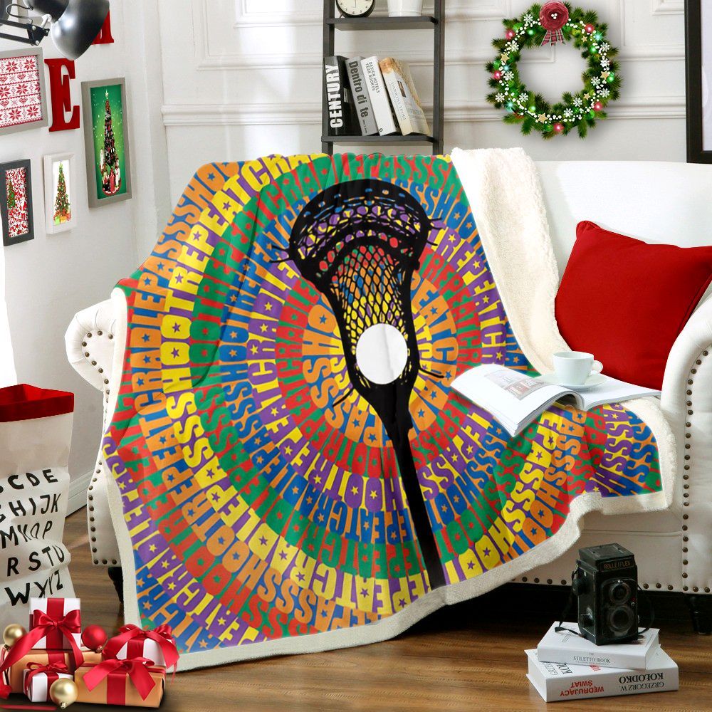 Lacrosse Sherpa Fleece Blanket