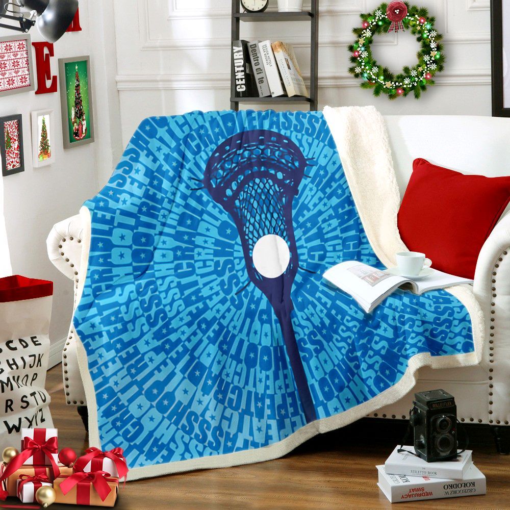 Lacrosse Sherpa Fleece Blanket
