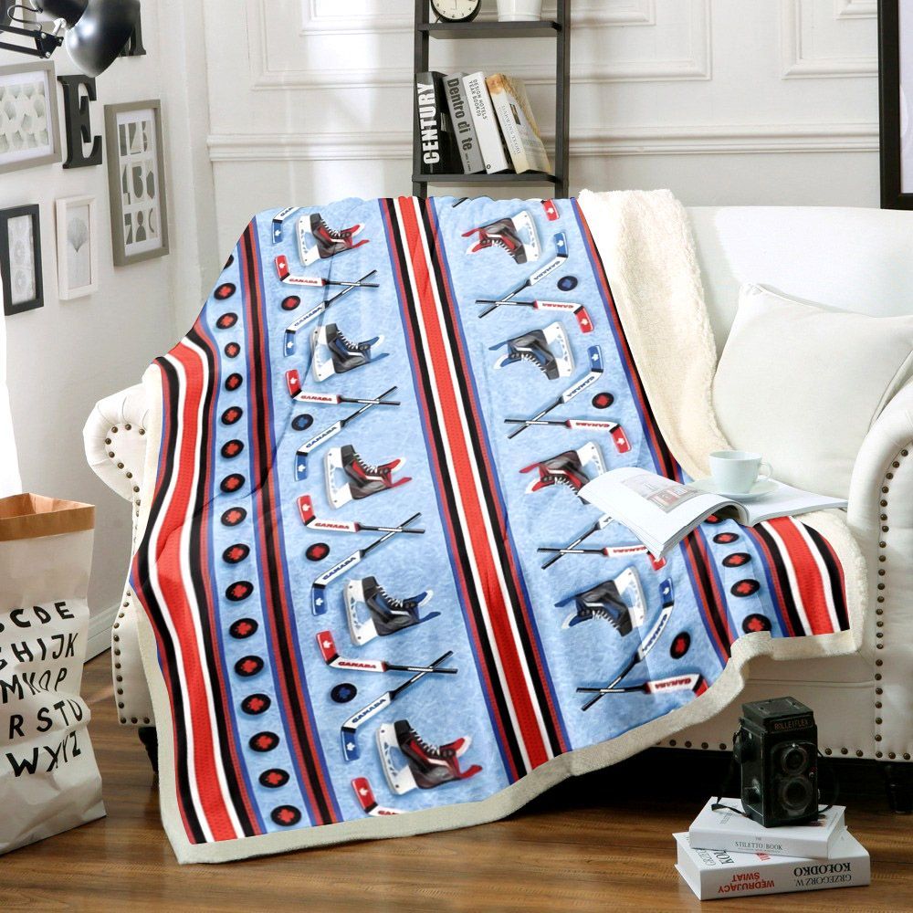 Lacrosse Sherpa Fleece Blanket