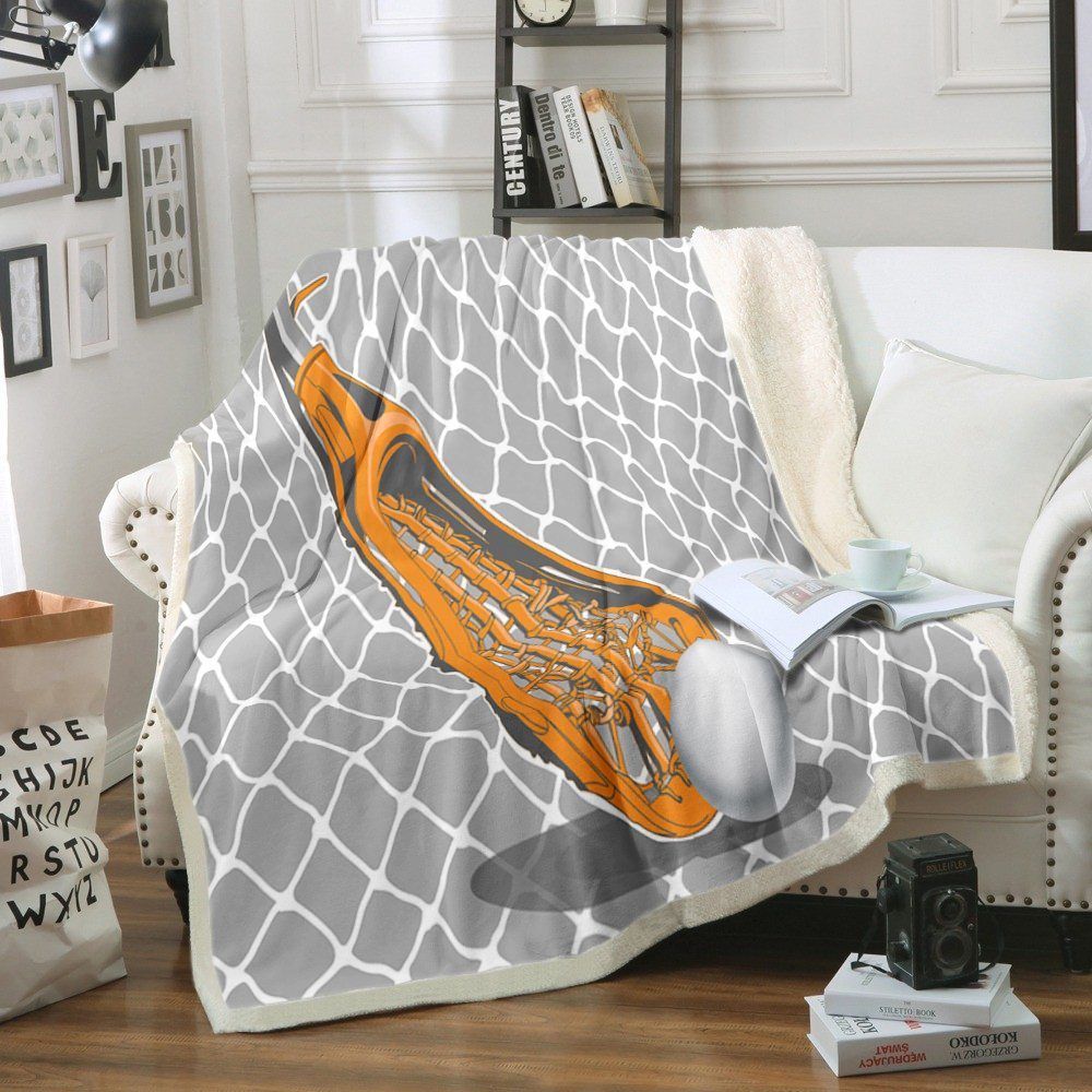 Lacrosse Sherpa Fleece Blanket