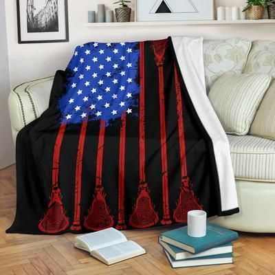 Lacrosse Sherpa Fleece Blanket