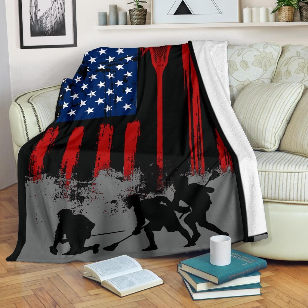 Lacrosse Sherpa Fleece Blanket