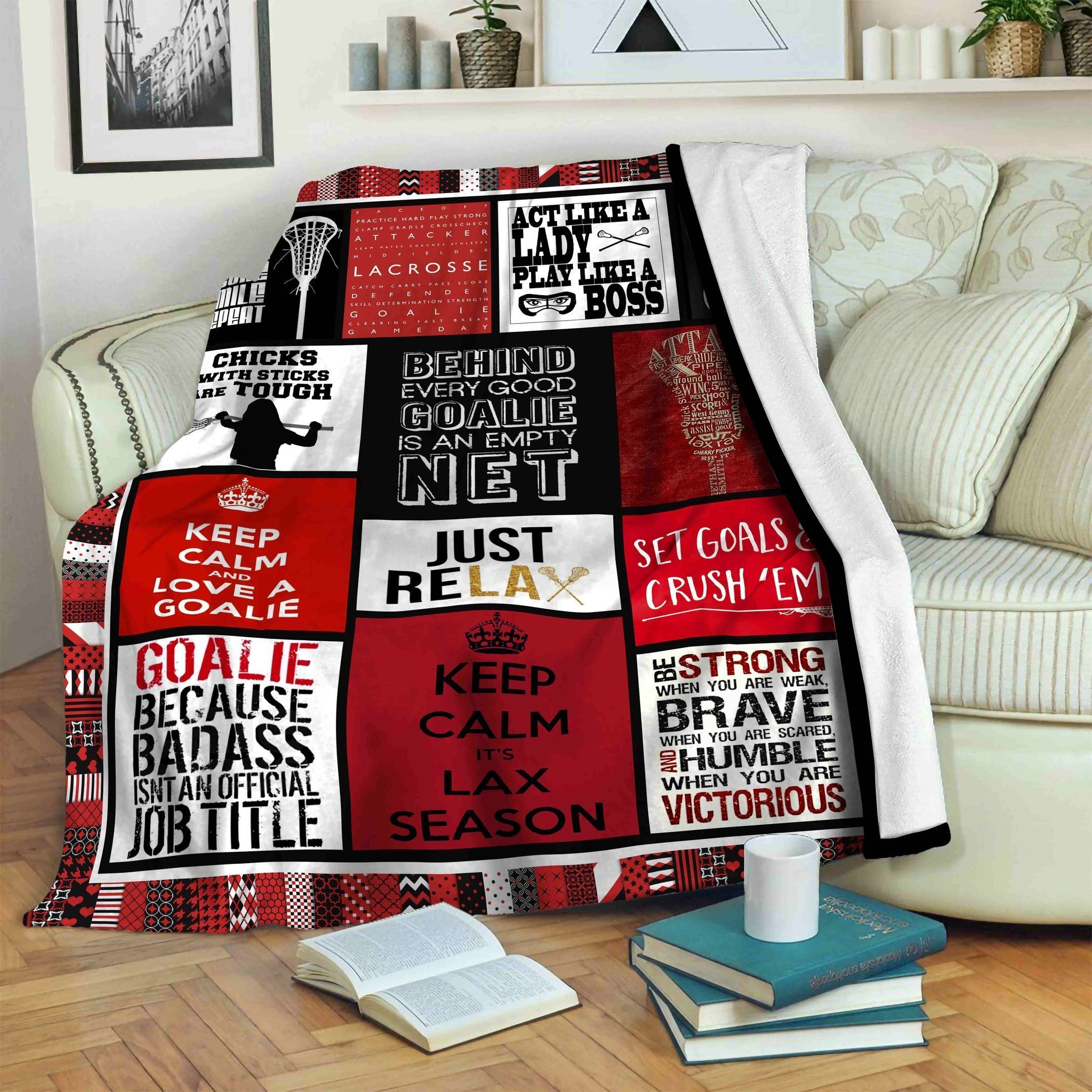 Lacrosse Fleece Blanket
