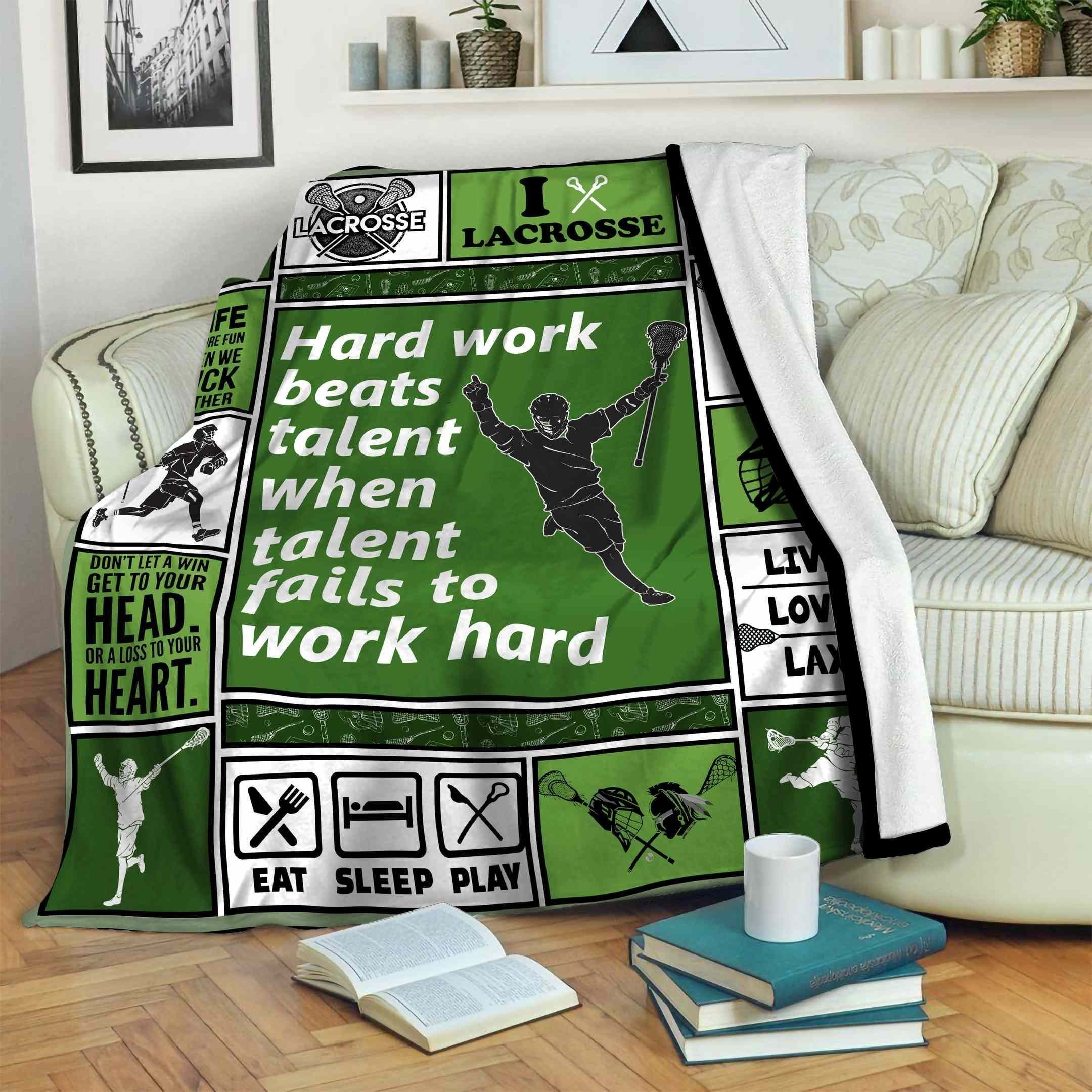 Lacrosse Fleece Blanket