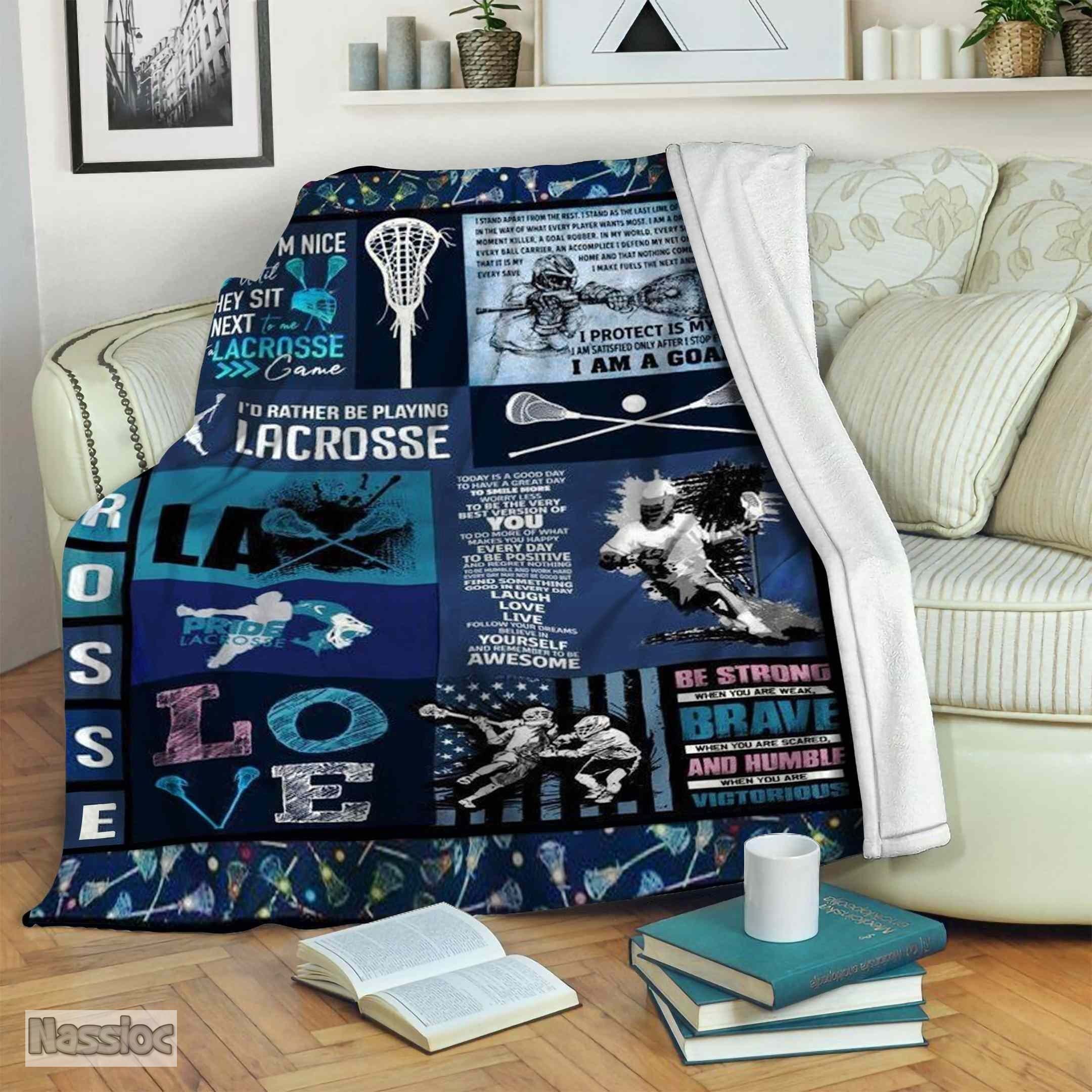 Lacrosse Fleece Blanket