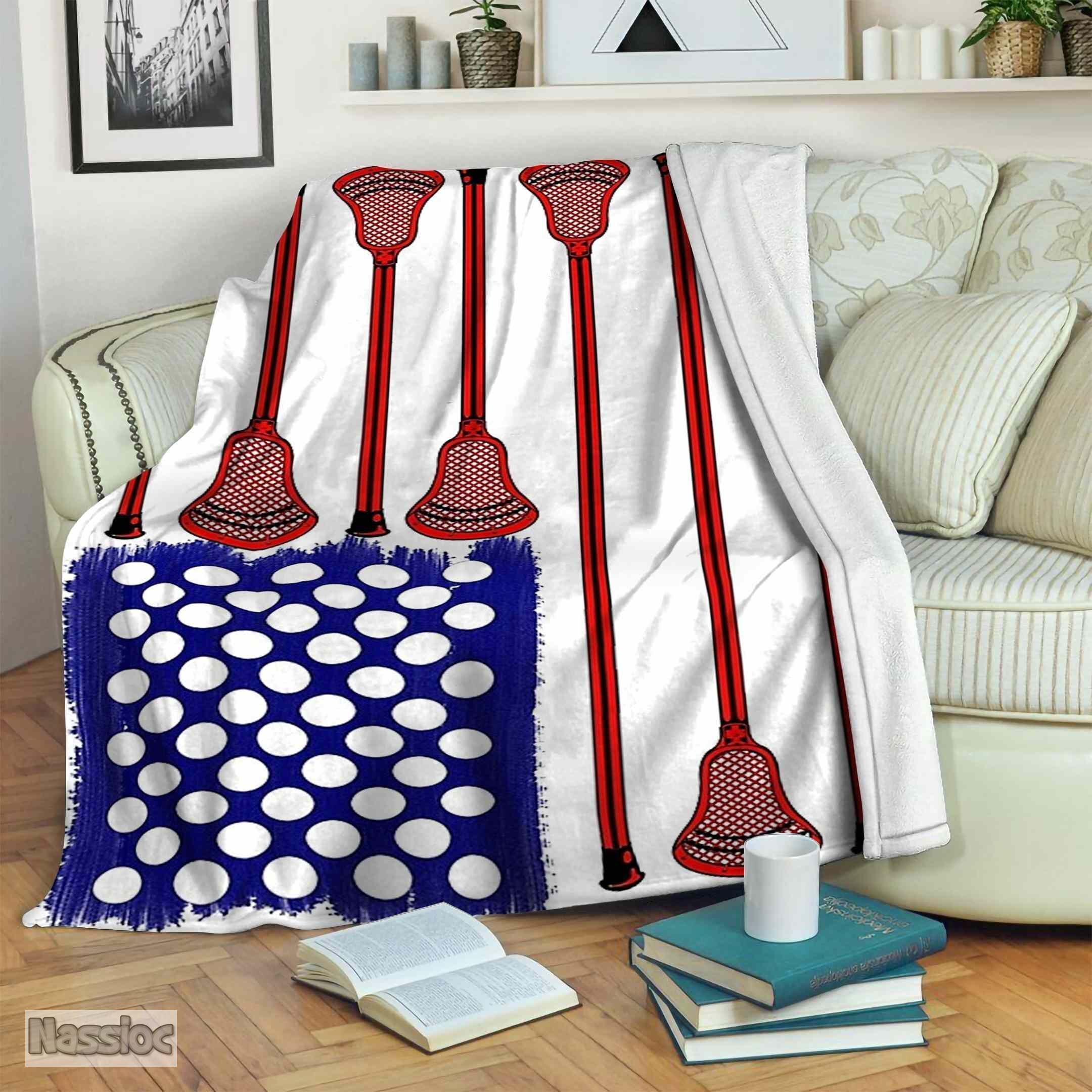 Lacrosse Fleece Blanket