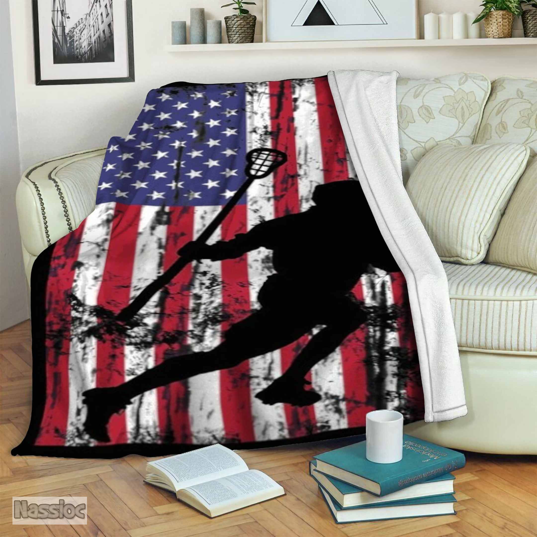 Lacrosse Fleece Blanket