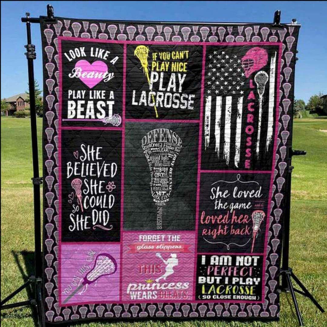 Lacrosse Girl Born This Way PK270537 Quilt Blanket