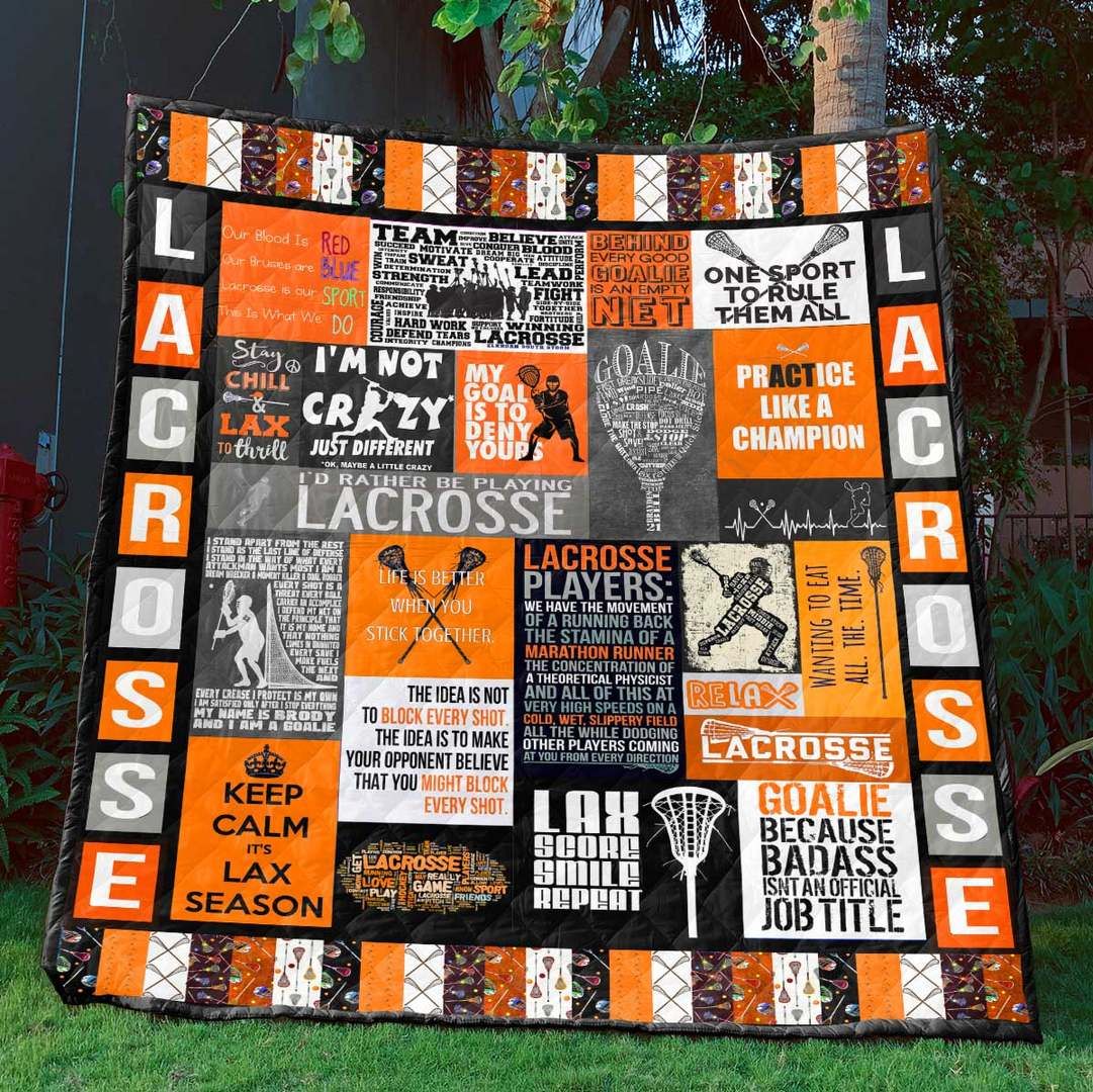 Lacrosse Goalie CL16100229MDQ Quilt Blanket