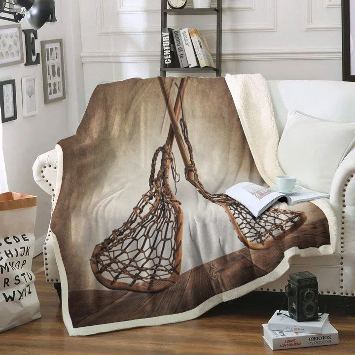 Lacrosse Sherpa Fleece Blanket