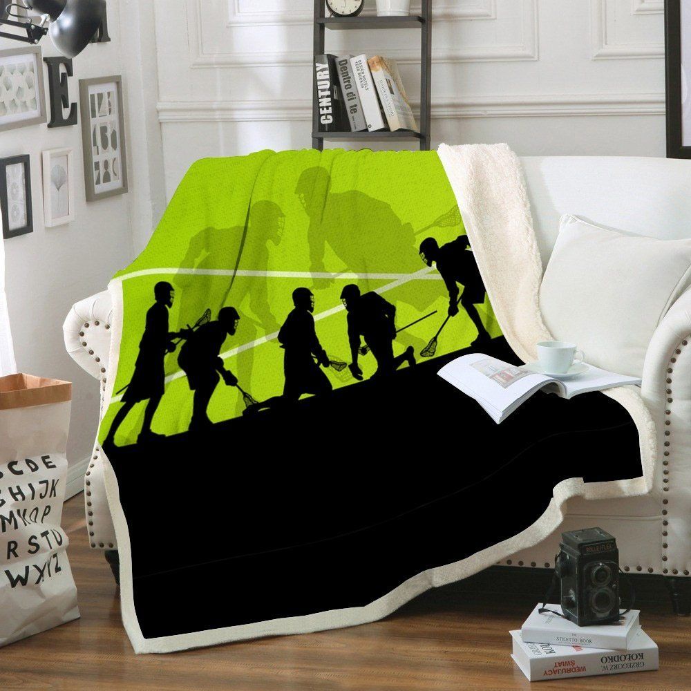 Lacrosse Sherpa Fleece Blanket
