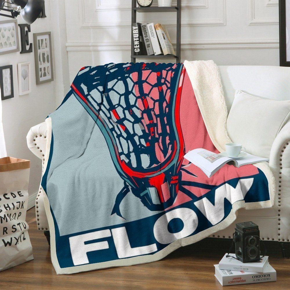 Lacrosse Sherpa Fleece Blanket