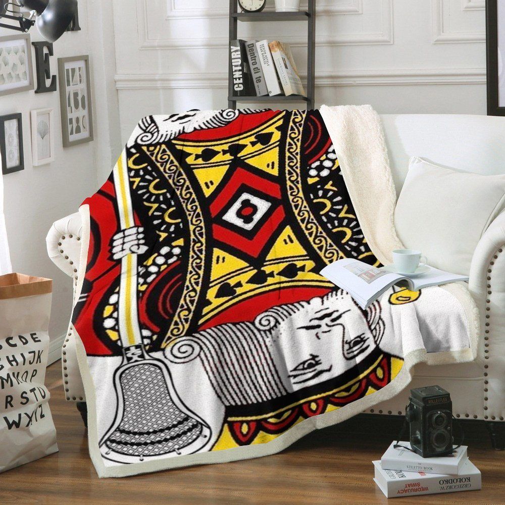 Lacrosse Sherpa Fleece Blanket